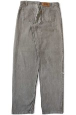 画像3: 90s USA製 Levi'sリーバイス 550 ダメージ 先染め カラーデニムパンツ オリーブ W33 L32★SDP4295 (3)