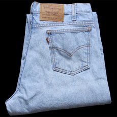画像1: 90s Levi'sリーバイス 550 ブリーチ飛び デニムパンツ W34 L32★SDP4216 (1)