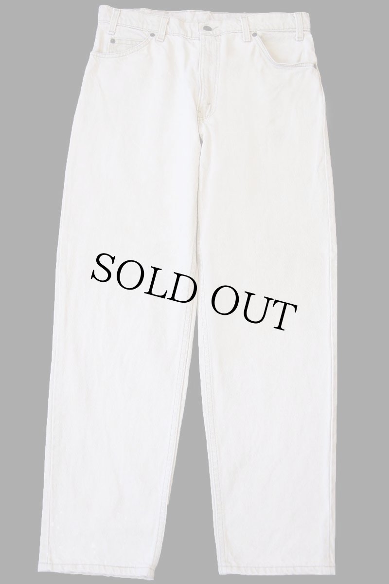 画像2: 90s USA製 Levi'sリーバイス 550 先染め カラーデニムパンツ ライトカーキ W34 L30★SDP4297 (2)