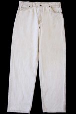 画像2: 90s USA製 Levi'sリーバイス 550 先染め カラーデニムパンツ ライトカーキ W34 L30★SDP4297 (2)
