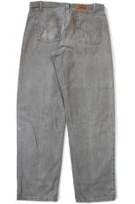 画像3: 90s USA製 Levi'sリーバイス 550 ペンキ飛び 先染め カラーデニムパンツ オリーブ W36 L30★SDP4296 (3)