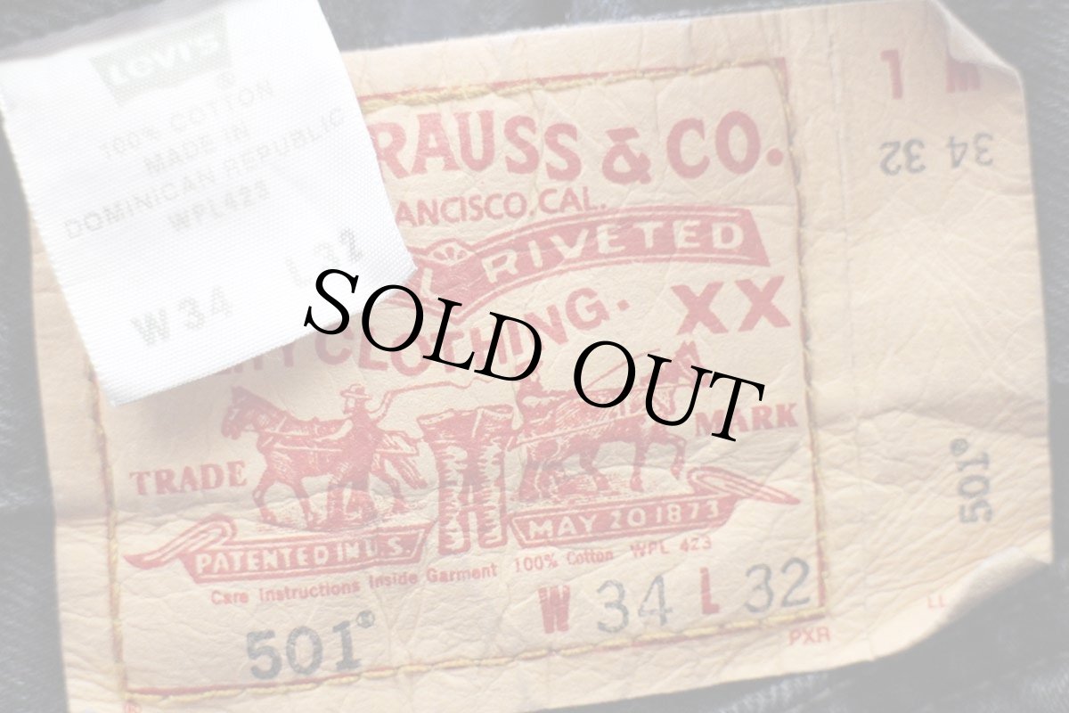 画像5: 00s Levi'sリーバイス 501 ブラック デニムパンツ W34★SDP4215 (5)