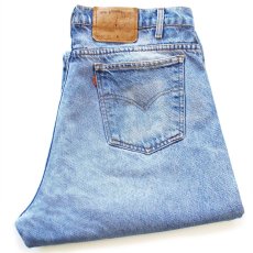 画像1: 90s メキシコ製 Levi'sリーバイス 550 デニムパンツ ヒゲ W38 L32★SDP4304 (1)