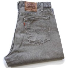 画像1: 90s USA製 Levi'sリーバイス 550 ペンキ飛び 先染め カラーデニムパンツ オリーブ W36 L30★SDP4296 (1)