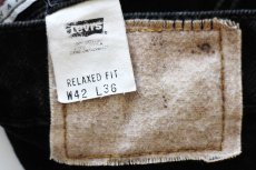 画像6: 90s USA製 Levi'sリーバイス SIGNATURE 540 ブラック デニムパンツ W42 L36★SDP4321 (6)