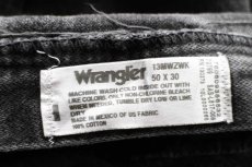 画像6: 00s メキシコ製 Wranglerラングラー 13MWZ ブラック デニムパンツ W50 L30★SDP3895 超特大 (6)