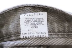 画像7: 90s USA製 Levi'sリーバイス 550 ダメージ 先染め カラーデニムパンツ オリーブ W33 L32★SDP4295 (7)