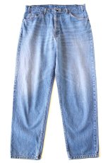画像2: 90s メキシコ製 Levi'sリーバイス 550 デニムパンツ ヒゲ W38 L32★SDP4304 (2)