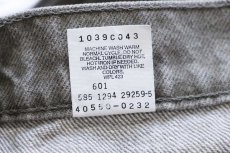 画像7: 90s USA製 Levi'sリーバイス 550 ペンキ飛び 先染め カラーデニムパンツ オリーブ W36 L30★SDP4296 (7)