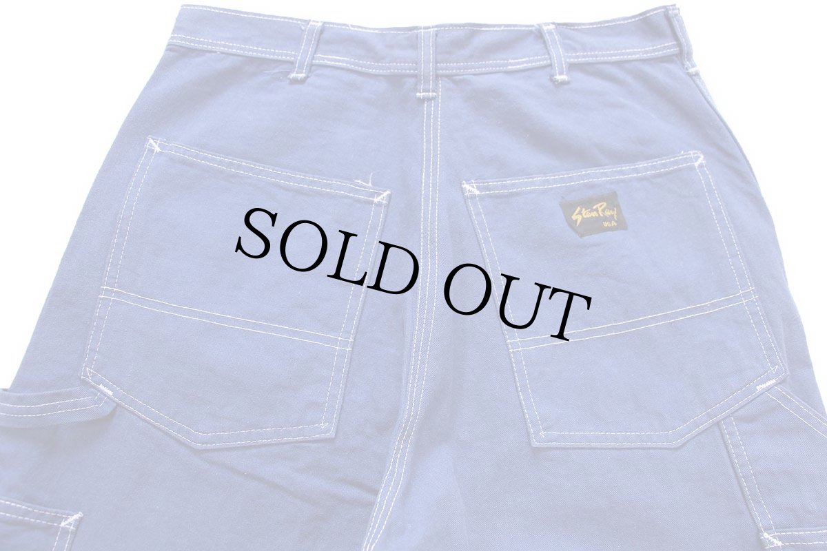 画像5: USA製 Stan Ray コットン ペインターパンツ 後染め 青紺 W31 (5)