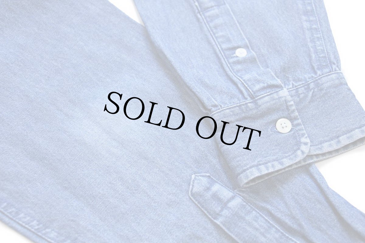 画像6: 00s ポロ ラルフローレン ワンポイント ボタンダウン デニムシャツ XL (6)