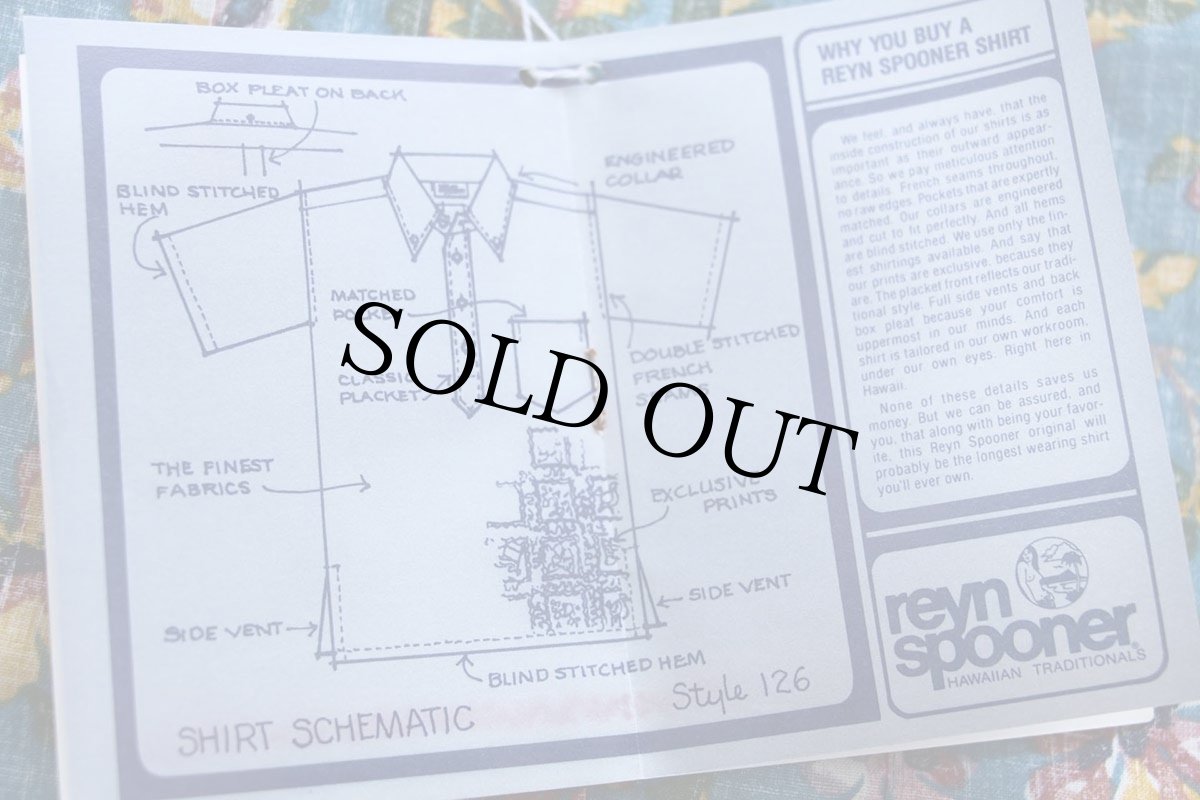 画像7: デッドストック★90s ハワイ製 reyn spoonerレインスプーナー 花柄 三点留めボタンダウン プルオーバー 裏生地 アロハシャツ M (7)