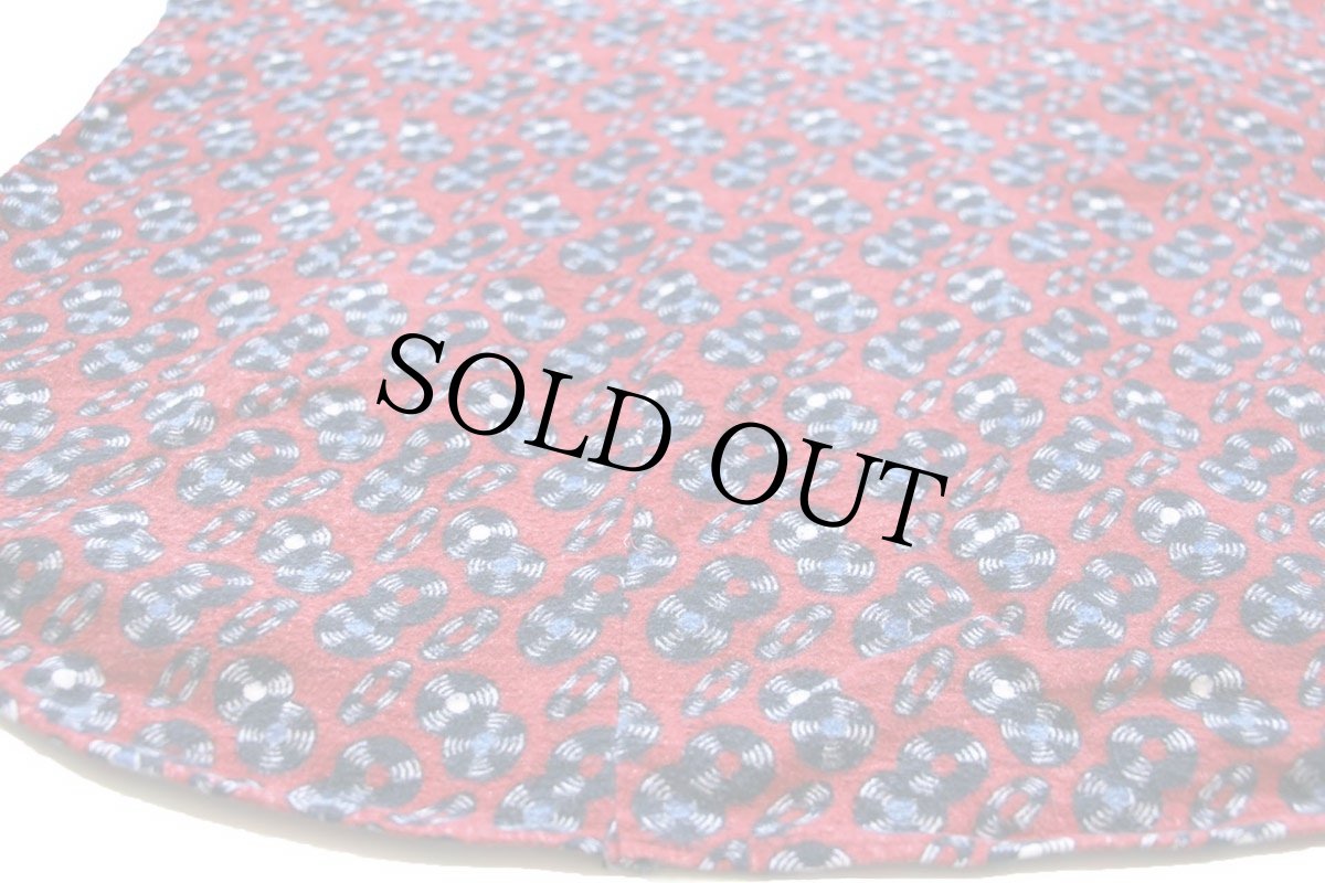 画像5: 80s USA製 レコード柄 総柄 コットン プリントネルシャツ XL (5)