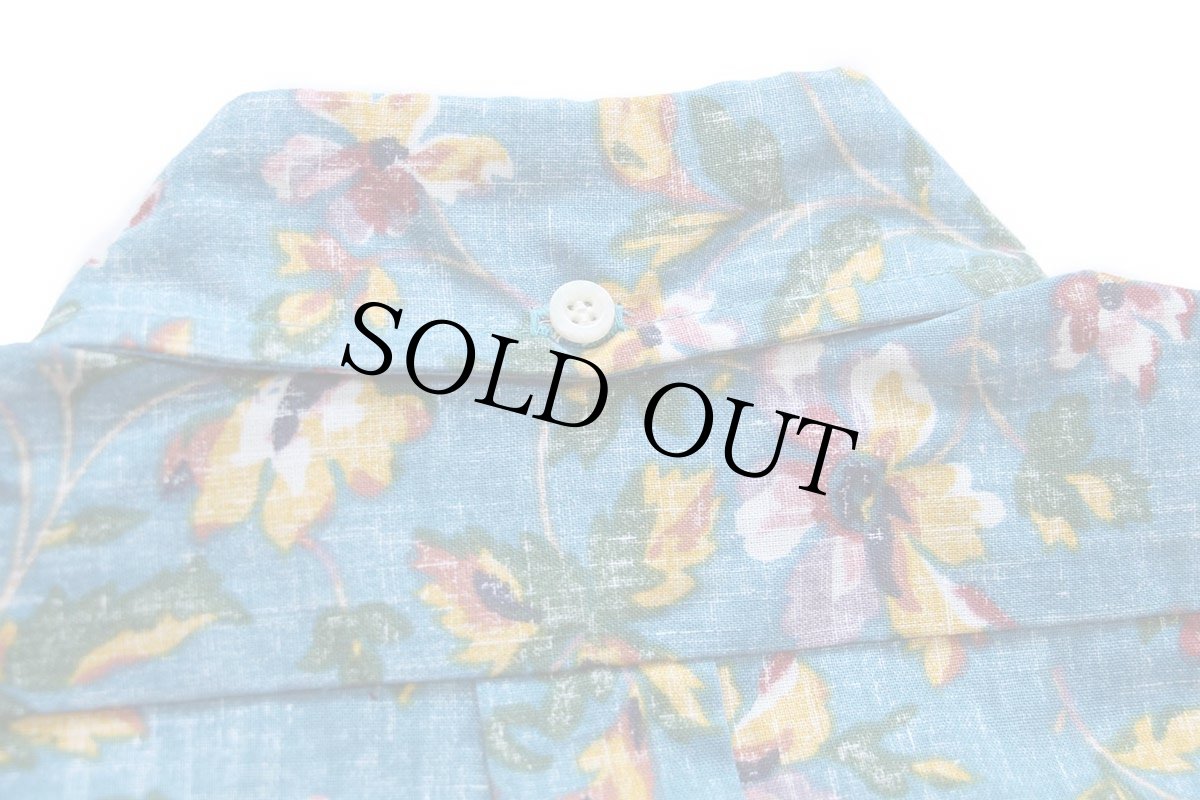 画像5: デッドストック★90s ハワイ製 reyn spoonerレインスプーナー 花柄 三点留めボタンダウン プルオーバー 裏生地 アロハシャツ M (5)