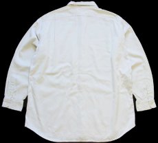 画像2: 00s ポロ ラルフローレン MARLOWE ポケット付き シルク×コットンシャツ オフホワイト XL (2)