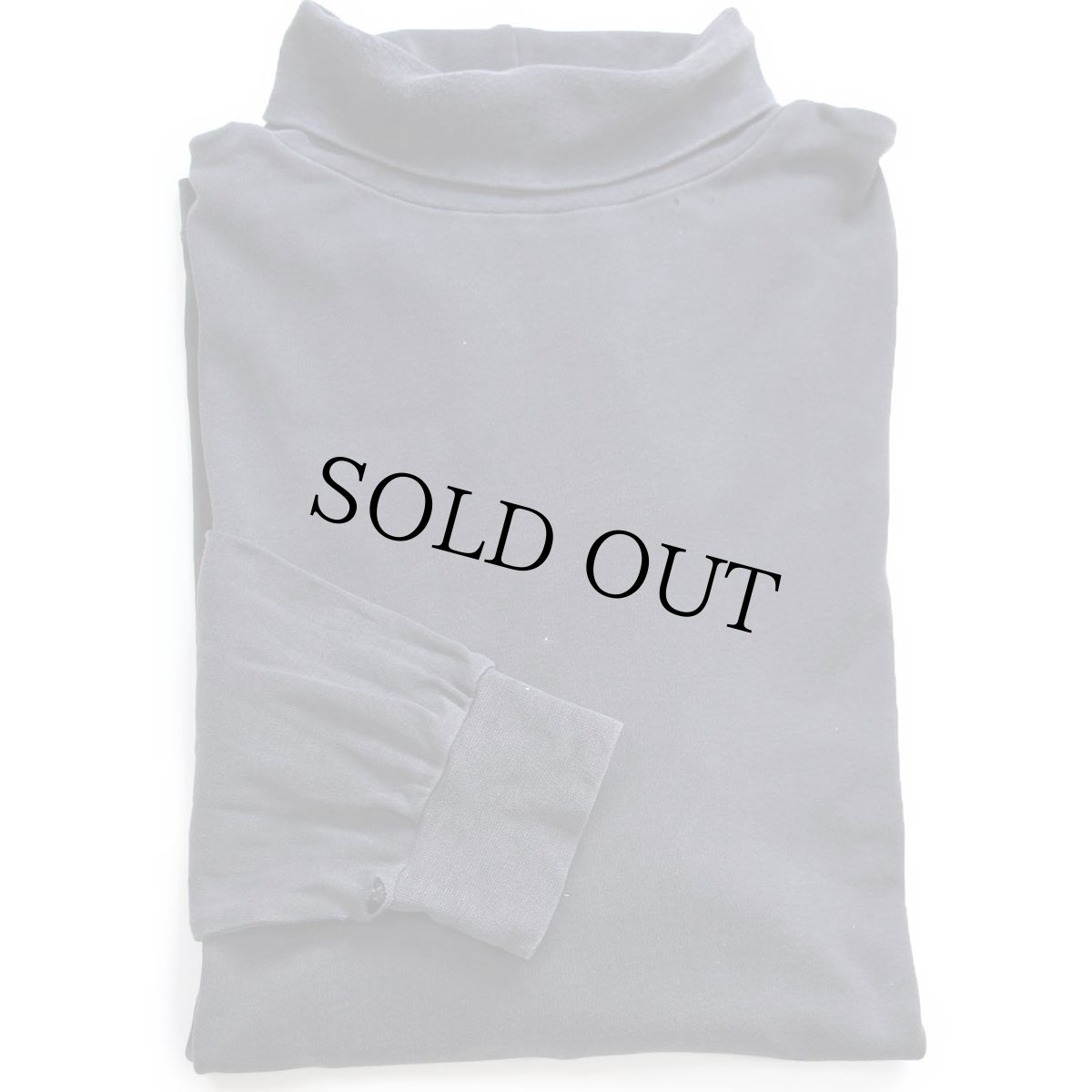 画像1: 90s GAPギャップ 無地 タートルネック コットン 長袖Tシャツ 黒 フェード M (1)