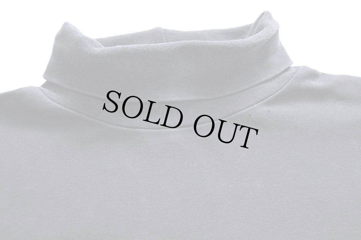 画像4: 90s GAPギャップ 無地 タートルネック コットン 長袖Tシャツ 黒 フェード M (4)