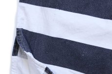 画像5: 90s FASHION ORIGINAL 太ボーダー ポケット付き 半袖 コットン カットソー 白×黒 (5)