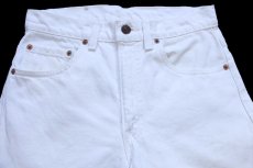 画像4: 80s USA製 Levi'sリーバイス 505 ホワイト デニムパンツ W29 (4)