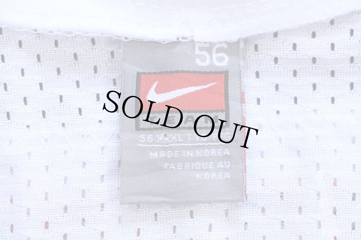 画像4: NIKEナイキ MIAMI HURRICANS LEWIS 52 ナンバリング ナイロン メッシュ フットボール ゲームシャツ 白 56★特大 (4)