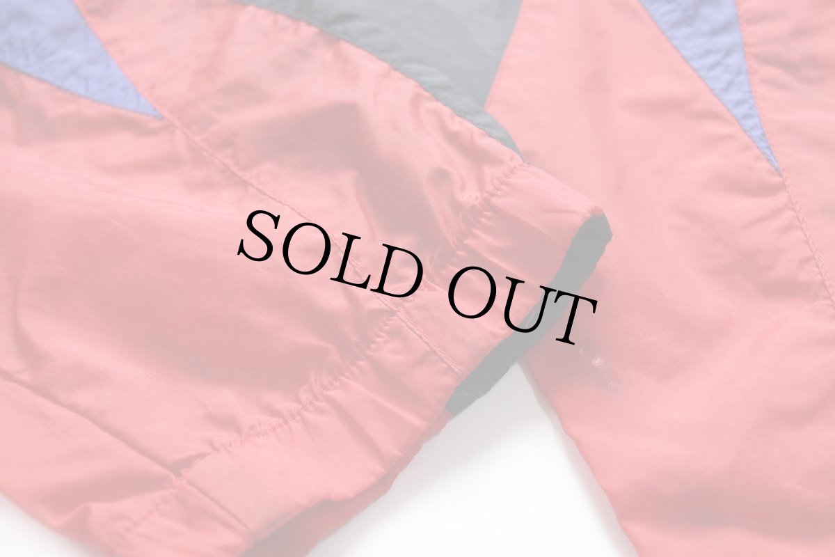 画像8: 90s NIKEナイキ ロゴ刺繍 マルチカラー 切り替え ナイロンジャケット★A (8)