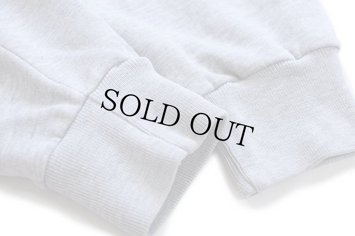 画像7: 80s NIKEナイキ ロゴ刺繍 ツートン 切り替え スウェット ジップパーカー 杢グレー L★フーディー (7)