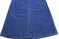 画像7: 90s USA製 POINTERポインター デニム サロペット スカート 8-9 (7)