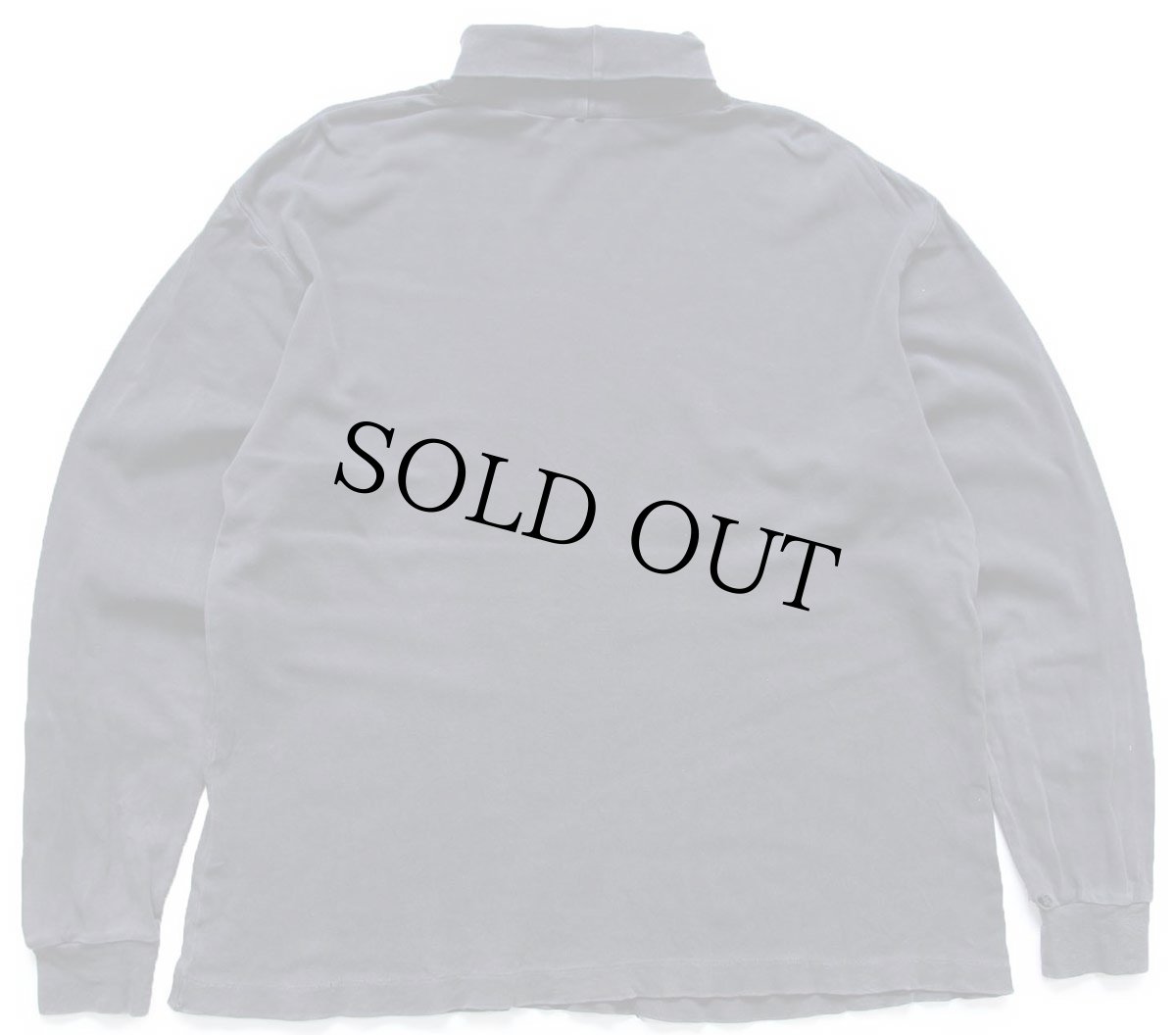 画像3: 90s GAPギャップ 無地 タートルネック コットン 長袖Tシャツ 黒 フェード M (3)