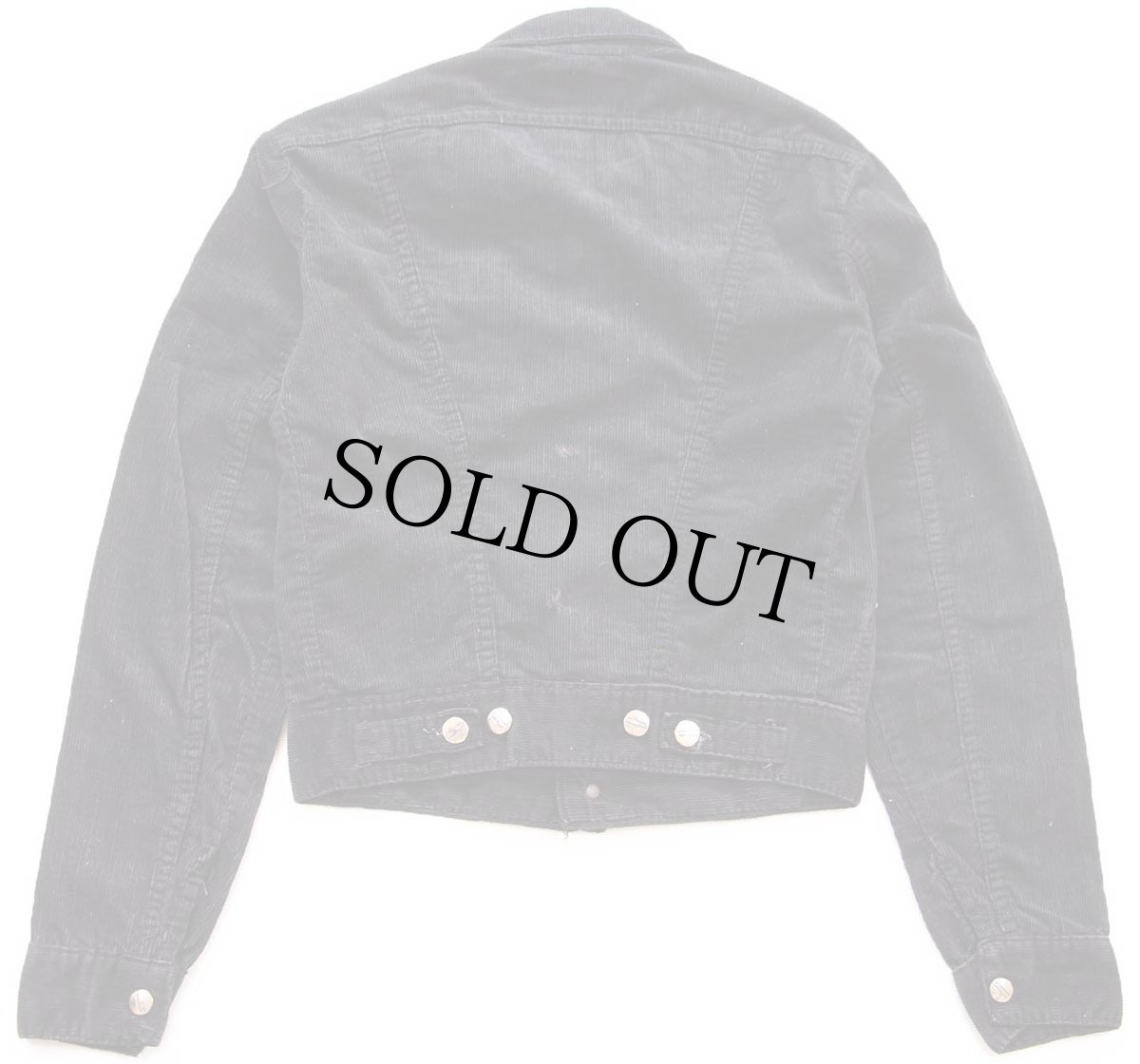 画像2: 80s Wranglerラングラー コーデュロイジャケット 後染め 黒 32★ユーロ (2)