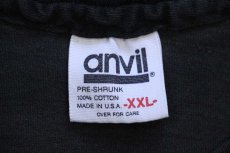 画像5: 90s USA製 カウボーイ アート 染み込みプリント コットンTシャツ 黒 フェード XXL★特大 (5)