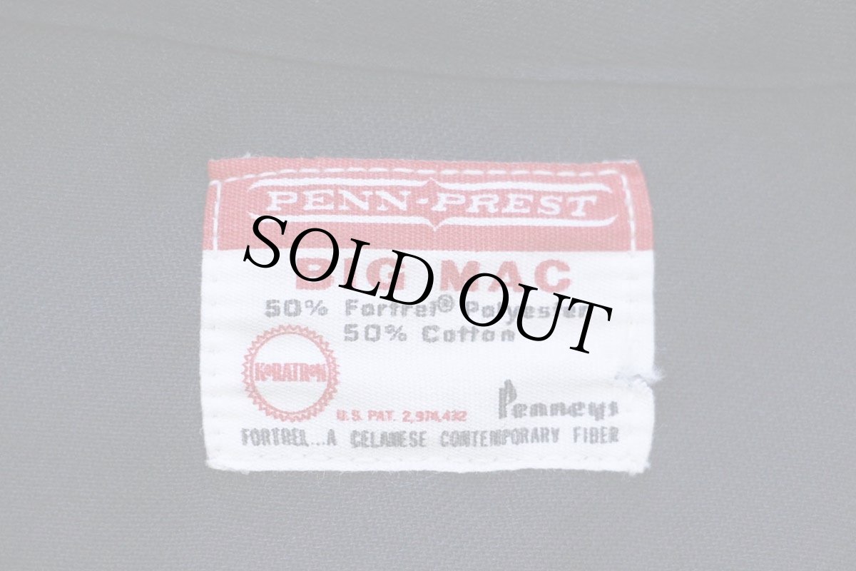 画像4: 60s Penneys BIGMACビッグマック 無地 ワークシャツ 濃紺 15 M (4)