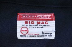 画像4: 60s Penneys BIGMACビッグマック 無地 ワークシャツ 濃紺 15 M (4)