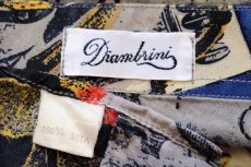 画像4: 90s Diambrini 紙幣 昆虫 アート 総柄 ボタンダウン シルクシャツ★特大 (4)
