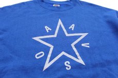 画像3: 00s AAVSO スター ひび割れプリント スウェット 青 XXL★特大 (3)