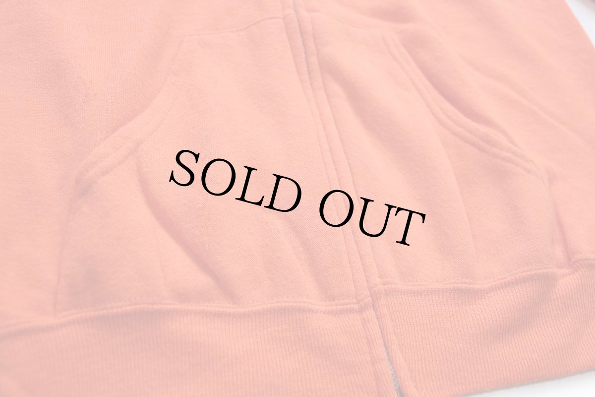 画像5: 80s USA製 UNKNOWN 無地 スウェット ジップパーカー オレンジ★フーディー ブランク (5)