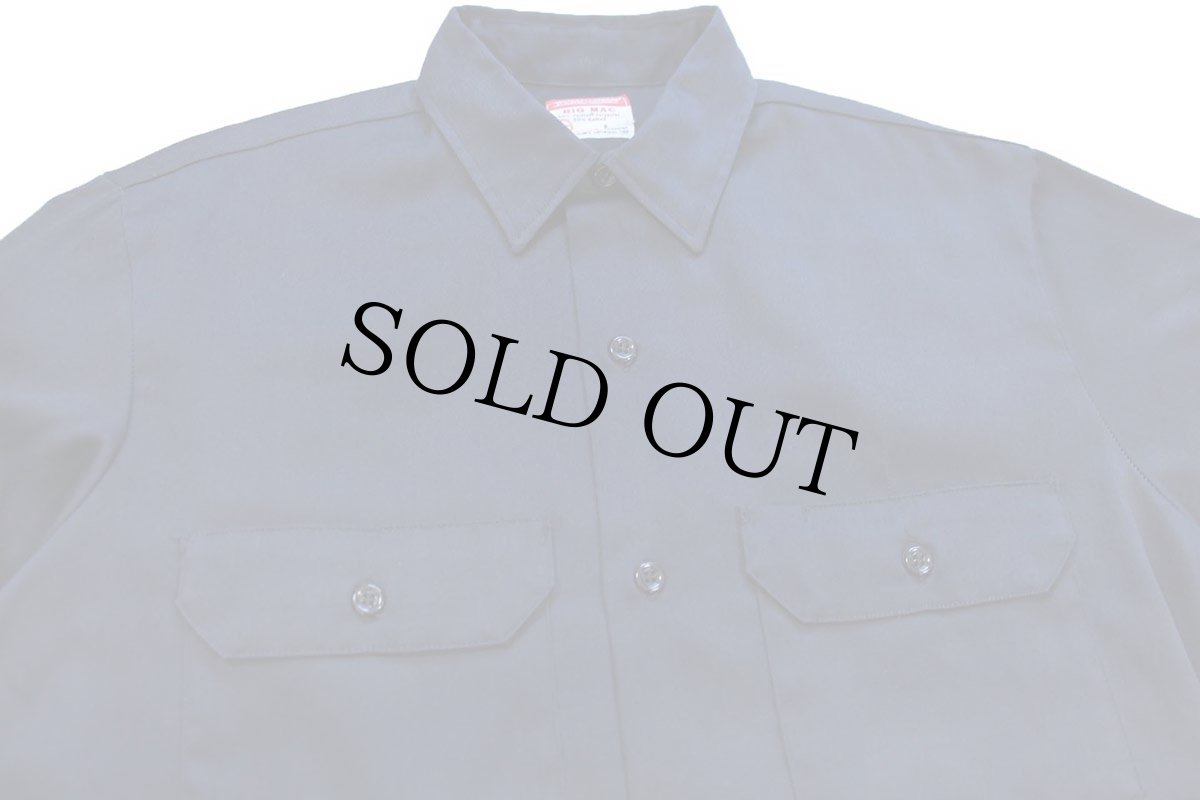 画像3: 60s Penneys BIGMACビッグマック 無地 ワークシャツ 濃紺 15 M (3)