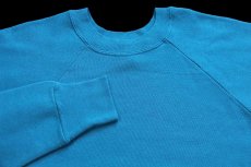 画像3: 80s USA製 無地 スウェット ライトブルー XL★ブランク (3)
