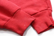 画像7: 80s USA製 FRUIT OF THE LOOM 無地 スウェット 赤 フェード XL★ブランク (7)