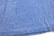 画像6: 80s USA製 Sheridan Amusement Co. 遊園地 ペンキ飛び リンガーTシャツ 杢ブルー×紺 L (6)