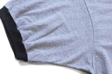 画像5: 80s USA製 GRACO MECHANICAL 9th ANNUAL CRAYFISH BASH ザリガニ 両面プリント リンガーTシャツ 杢グレー×黒 L (5)