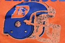 画像4: 80s USA製 Championチャンピオン NFL DENVER BRONCOS アメフト スウェット オレンジ フェード L (4)
