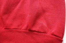 画像6: 80s USA製 FRUIT OF THE LOOM 無地 スウェット 赤 フェード XL★ブランク (6)