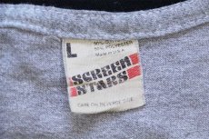 画像4: 80s USA製 GRACO MECHANICAL 9th ANNUAL CRAYFISH BASH ザリガニ 両面プリント リンガーTシャツ 杢グレー×黒 L (4)