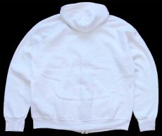 画像2: 90s USA製 Leeリー Ivy Threads刺繍入り スウェット ジップパーカー 白 XL★フーディー (2)