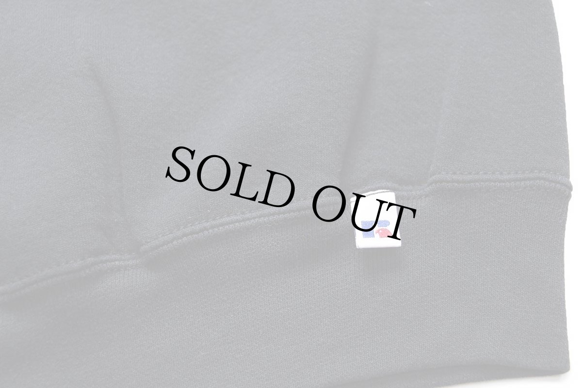 画像5: 90s メキシコ製 RUSSELLラッセル 無地 前V スウェット 黒 M★ブランク (5)