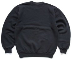 画像2: 90s メキシコ製 RUSSELLラッセル 無地 前V スウェット 黒 M★ブランク (2)