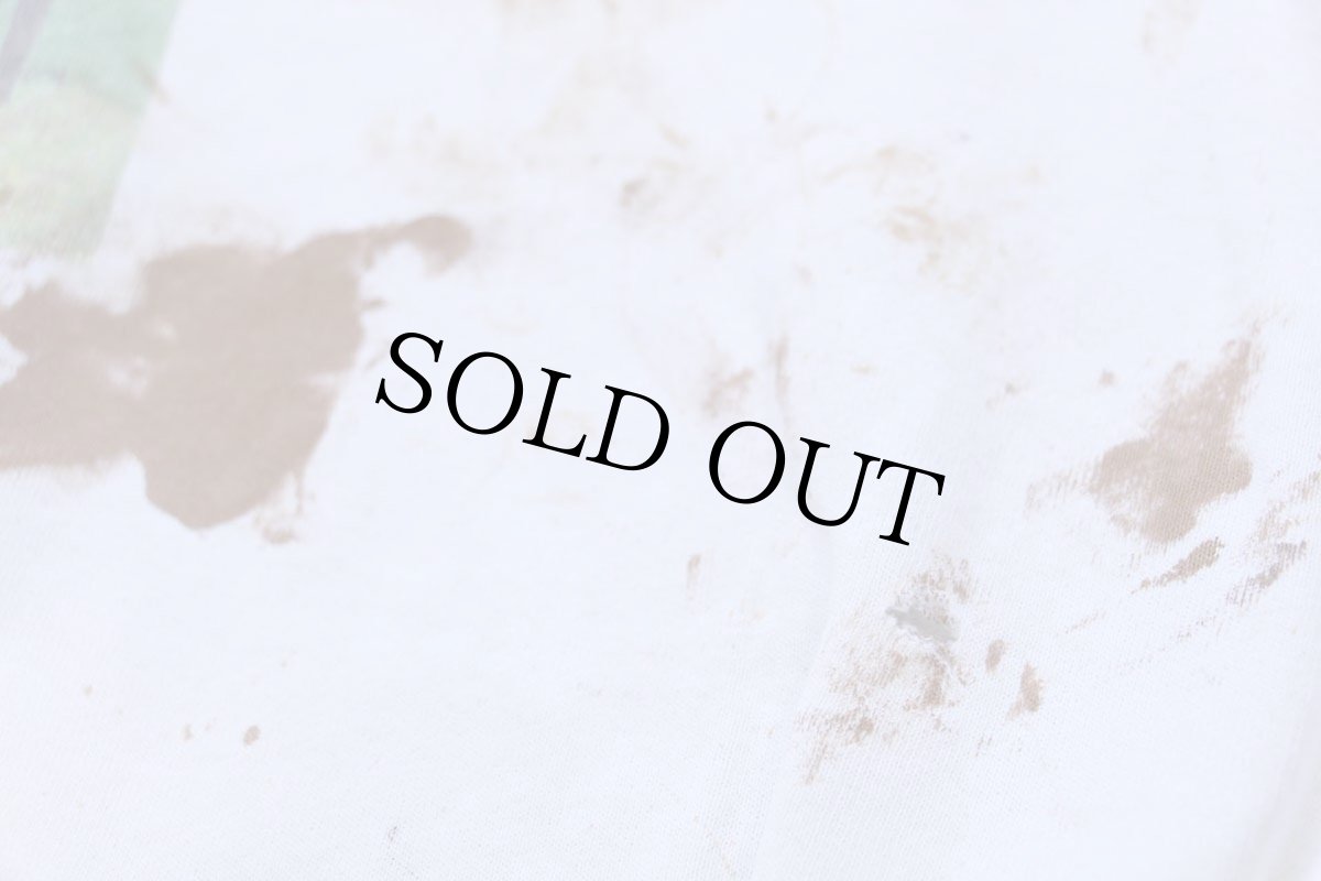 画像6: 00s THE AT&T MS WALK アート 両面プリント スウェット ペンキ飛び ボロ 白 XL (6)