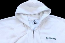 画像3: 90s USA製 Leeリー Ivy Threads刺繍入り スウェット ジップパーカー 白 XL★フーディー (3)