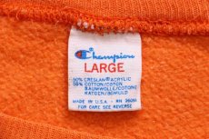 画像5: 80s USA製 Championチャンピオン NFL DENVER BRONCOS アメフト スウェット オレンジ フェード L (5)