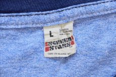 画像4: 80s USA製 Sheridan Amusement Co. 遊園地 ペンキ飛び リンガーTシャツ 杢ブルー×紺 L (4)